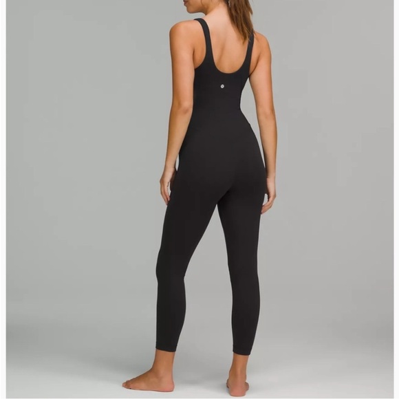 Black Full-Length Ribbed Bodysuit by lululemon Align Bodysuit 25" - Picture 2 of 11